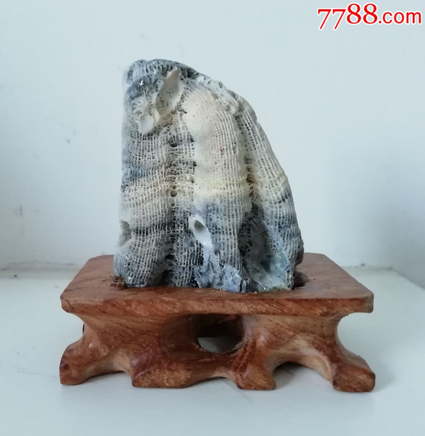 天然珊瑚石摆件一帆风顺