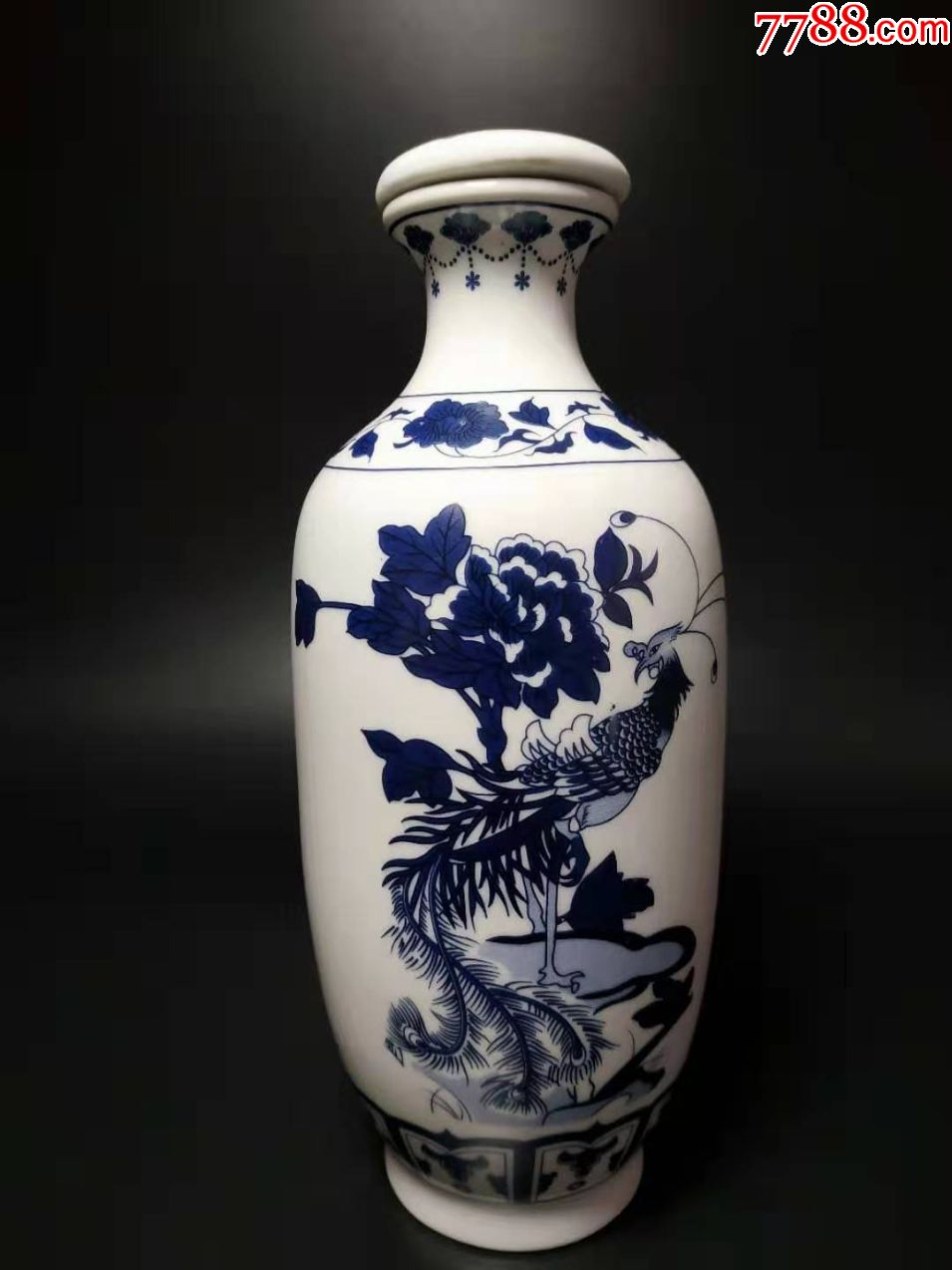 景德镇瓷器青花瓷酒瓶收藏二手酒器古董酒瓶酒具居家摆设00098