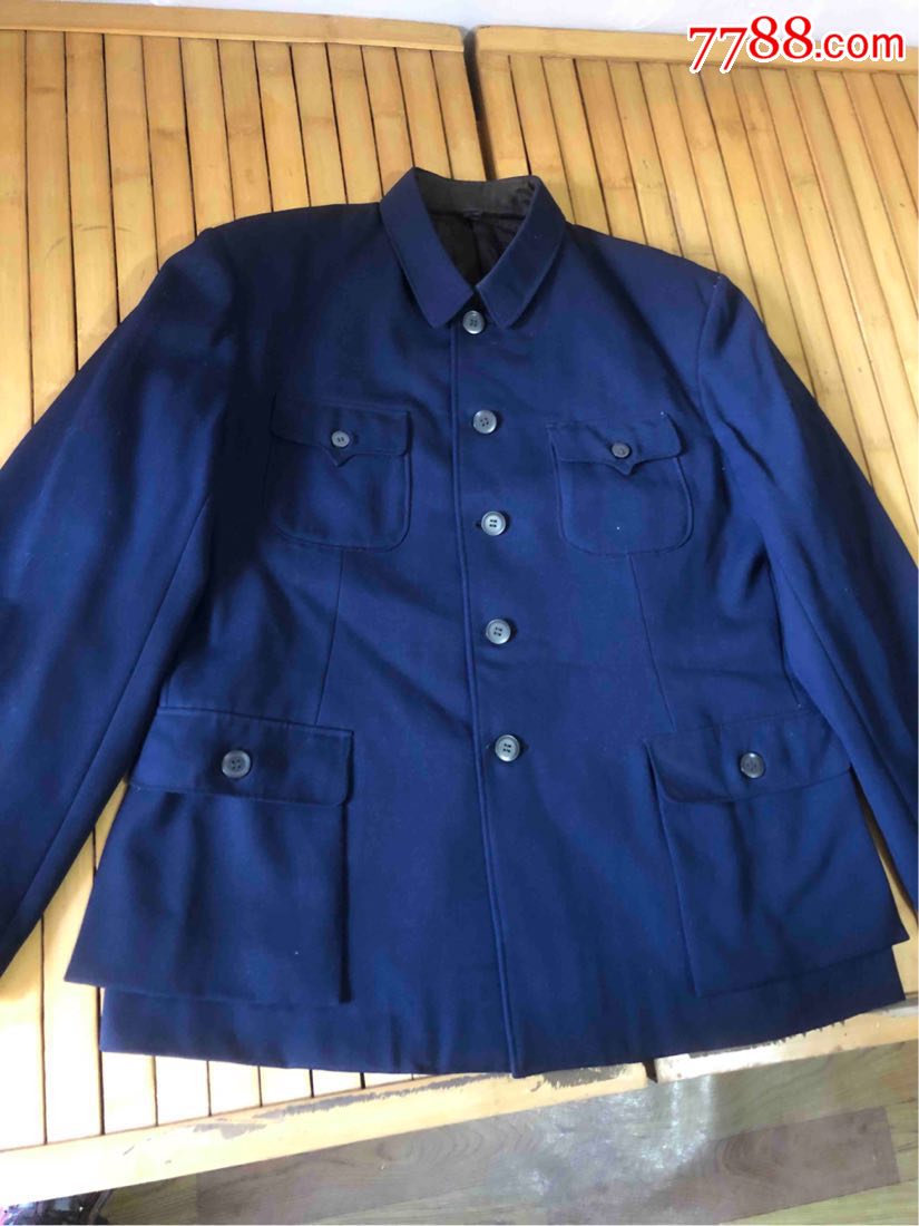 老式纯毛华达呢中山装