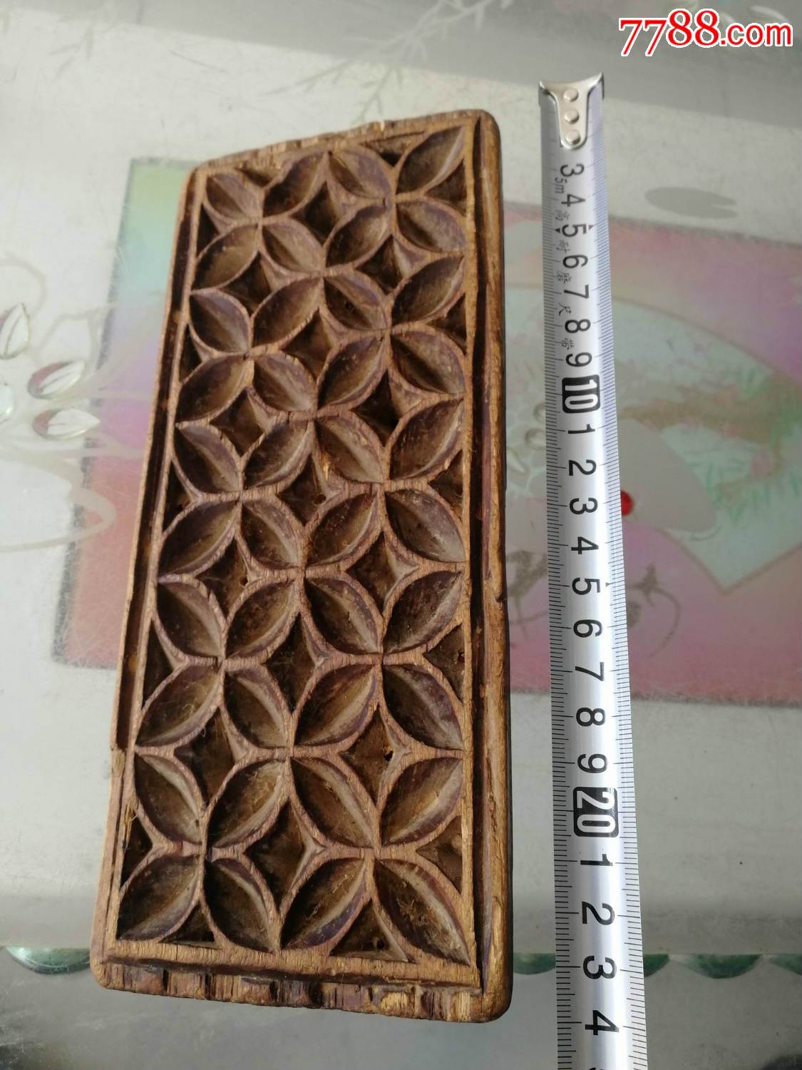 铜钱纹老带钮印版一只