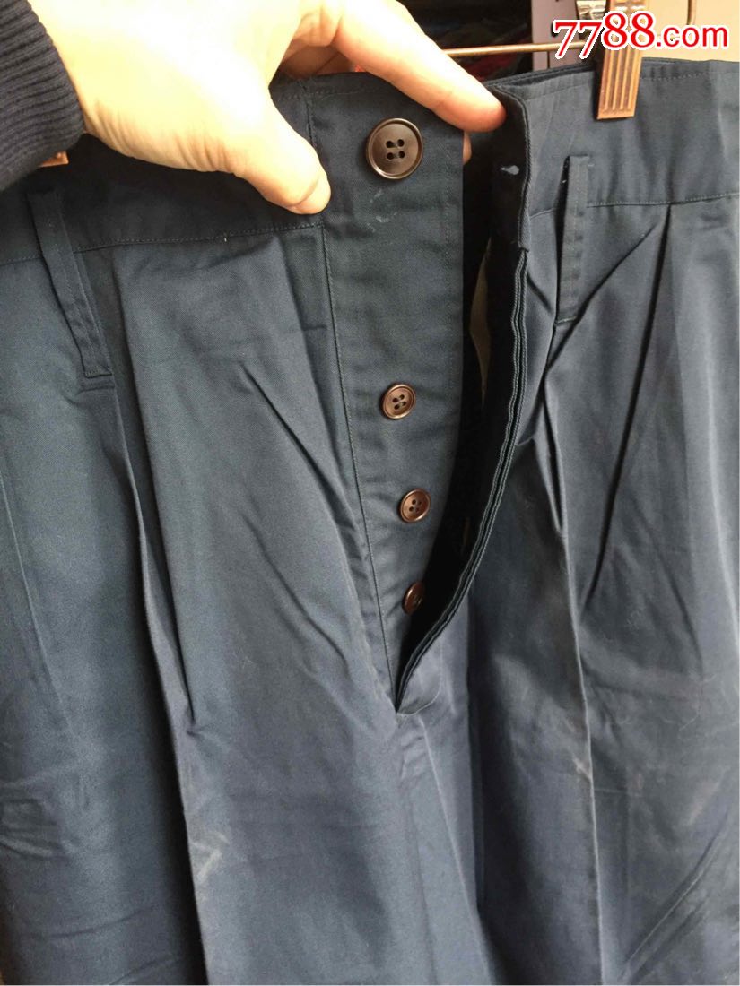 全新库存的确良青灰色裤子