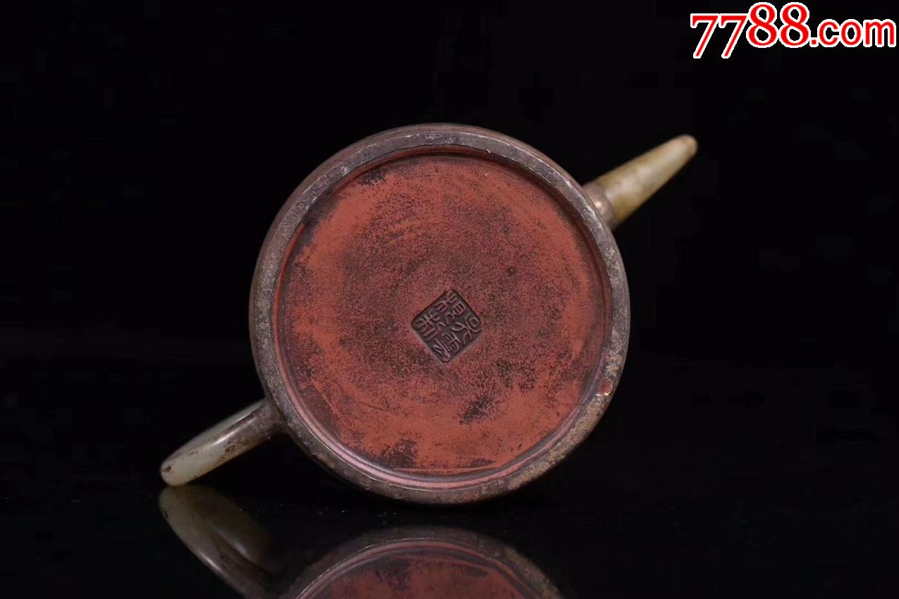 清早期名家"吴云枧"款,包锡紫砂壶一把