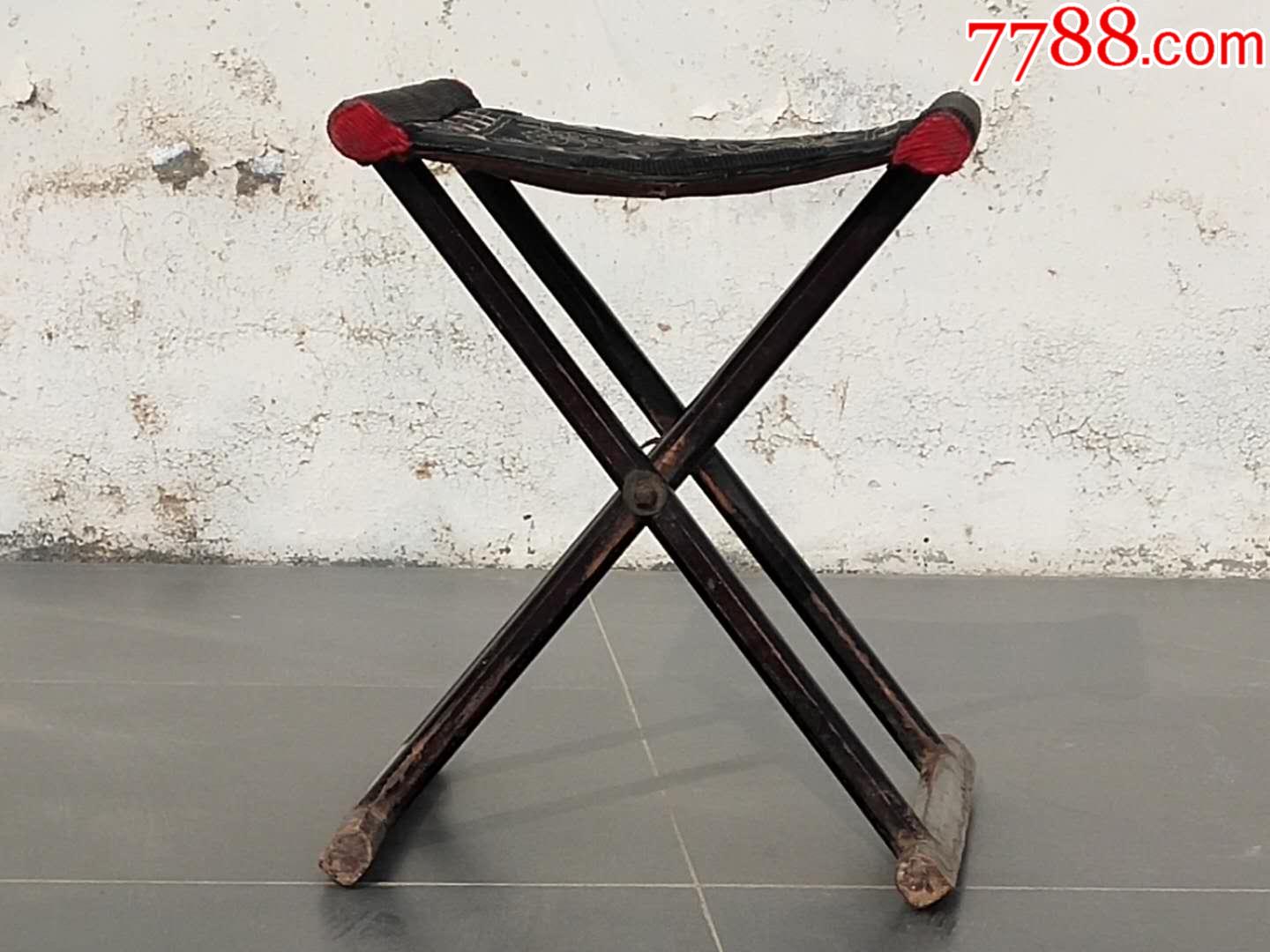 清中期核桃木交杌马扎『马辄』