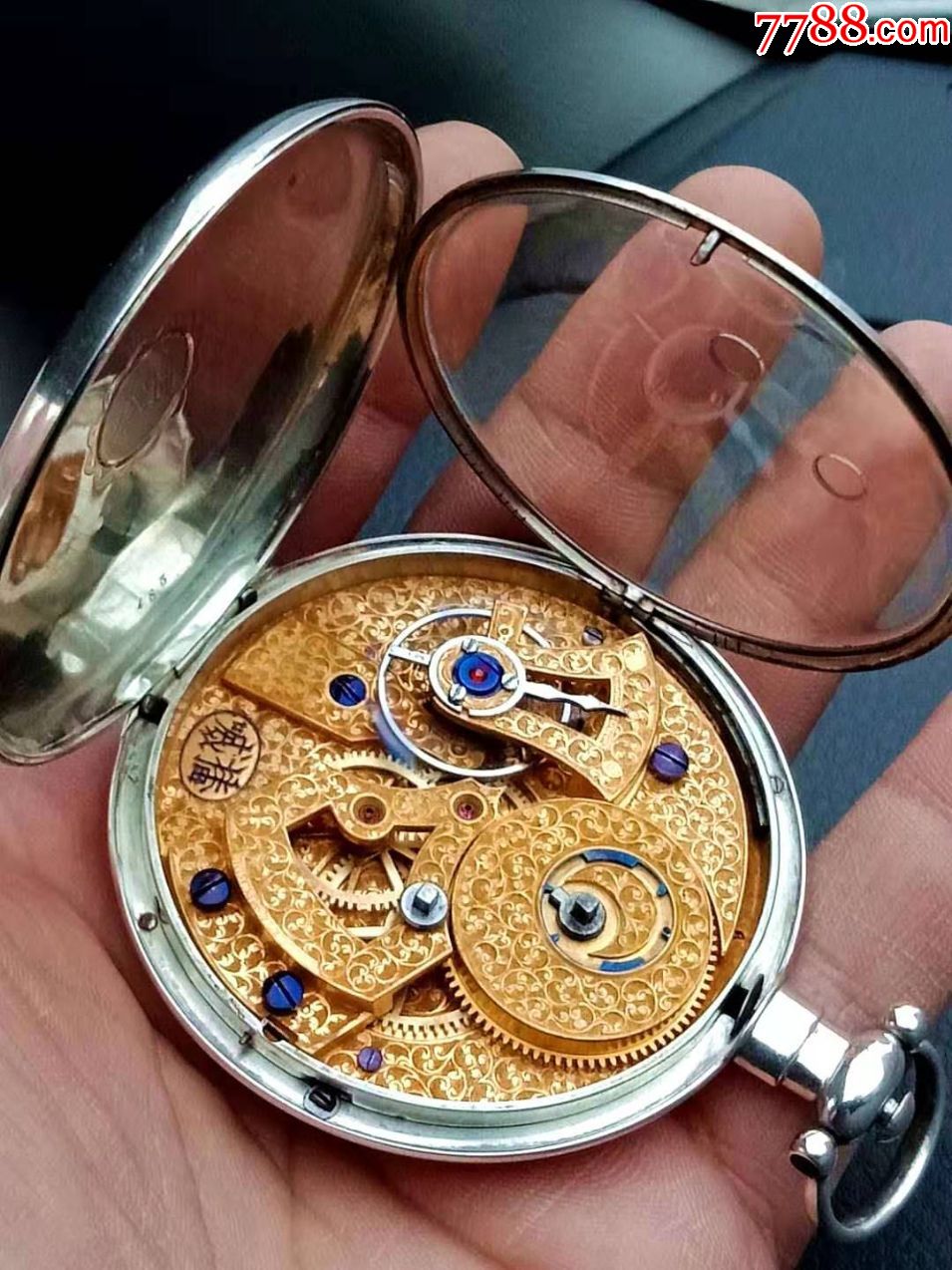 已出售!)完美品相瑞士播威63mm(特大号)1号八件怀表!