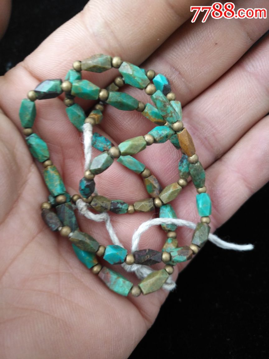 战国绿松石项链