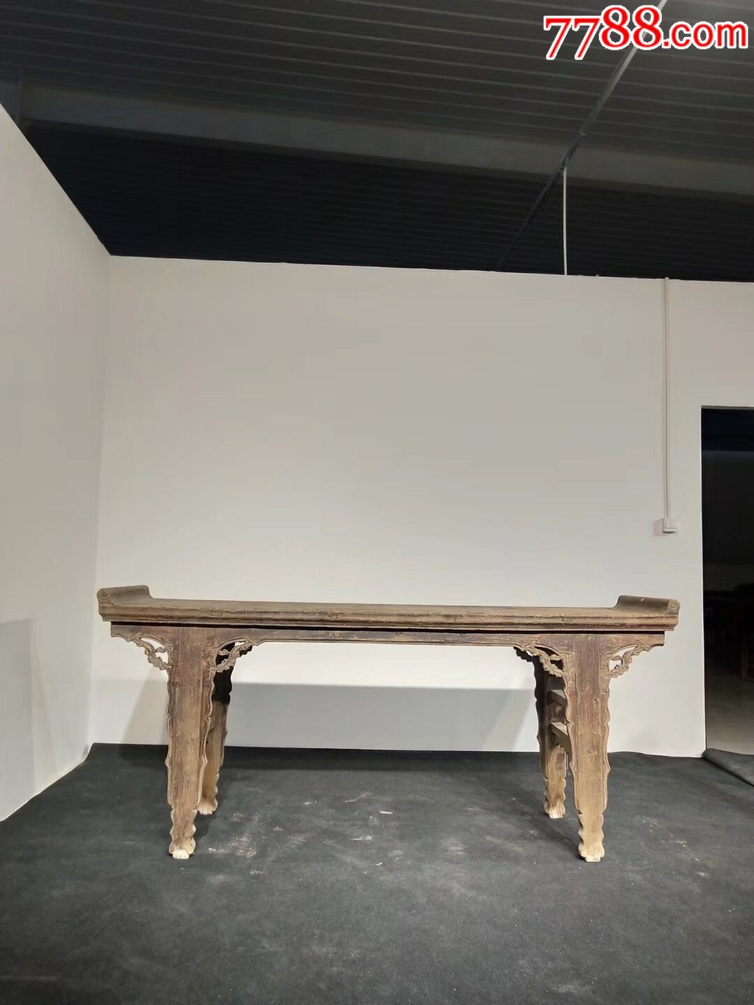 清早期榆木供案条案条几翘头几老条几老家具民俗装饰佳品