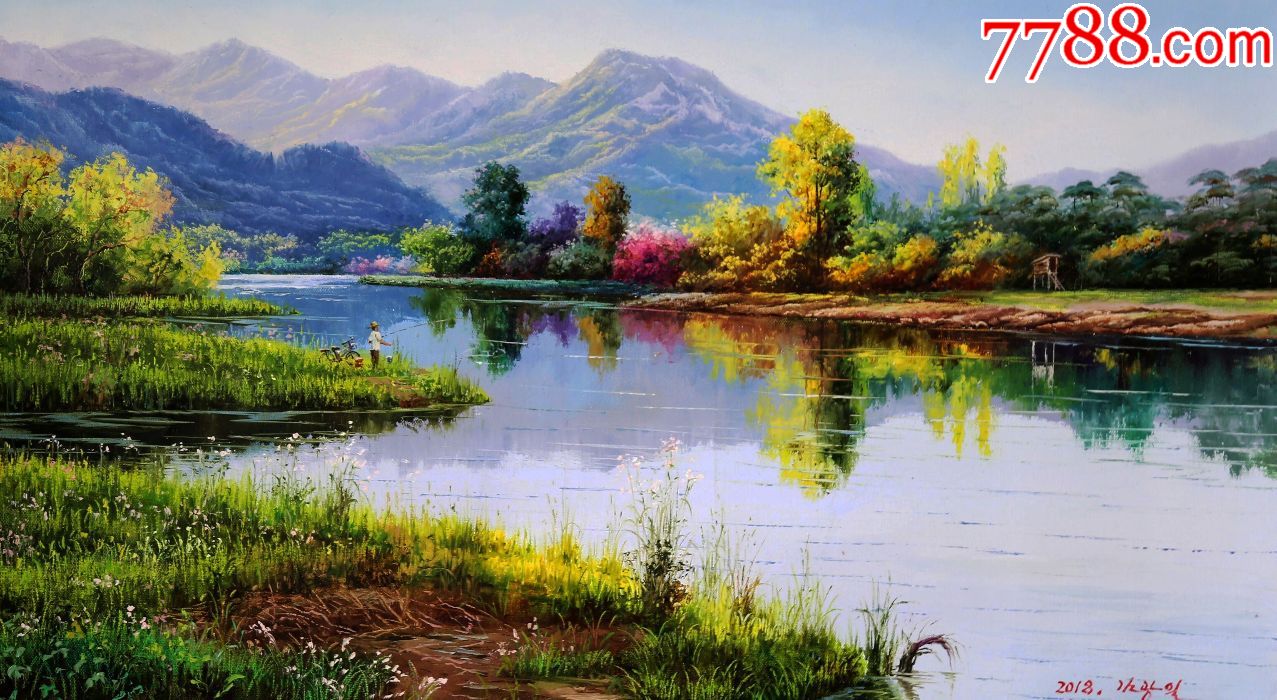 朝鲜油画金光日(功勋艺术家),2018,长90宽50