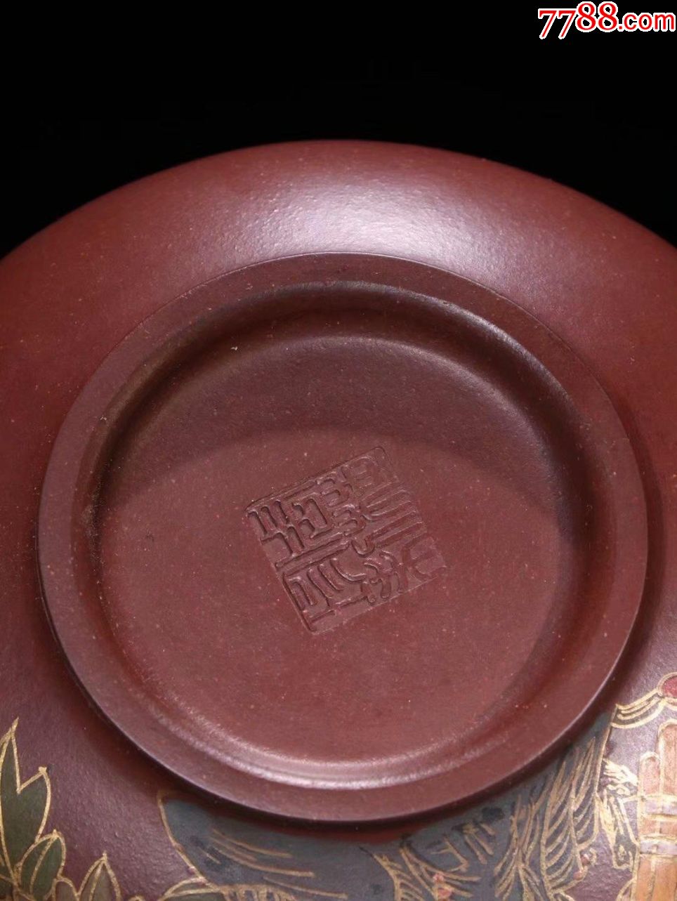 旧藏周桂珍款紫砂壶,砂质精良