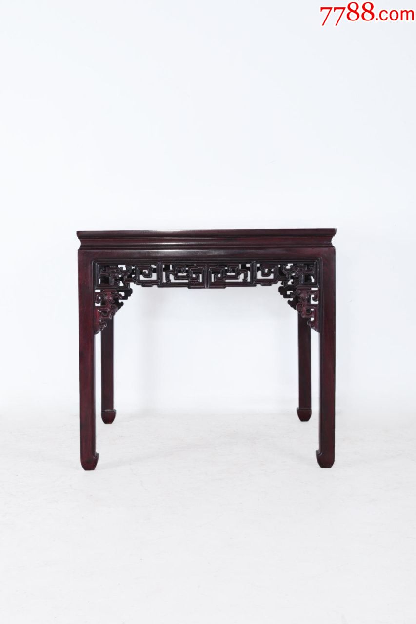 清紫檀木方桌四椅