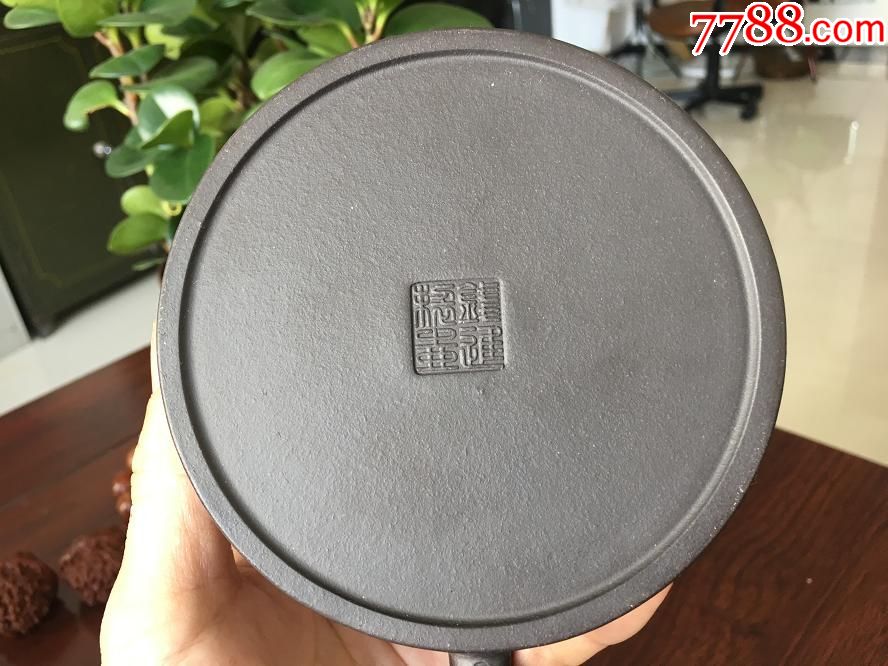 钱进大师亲制紫砂壶保真纯段泥紫砂半月壶财壶带证书