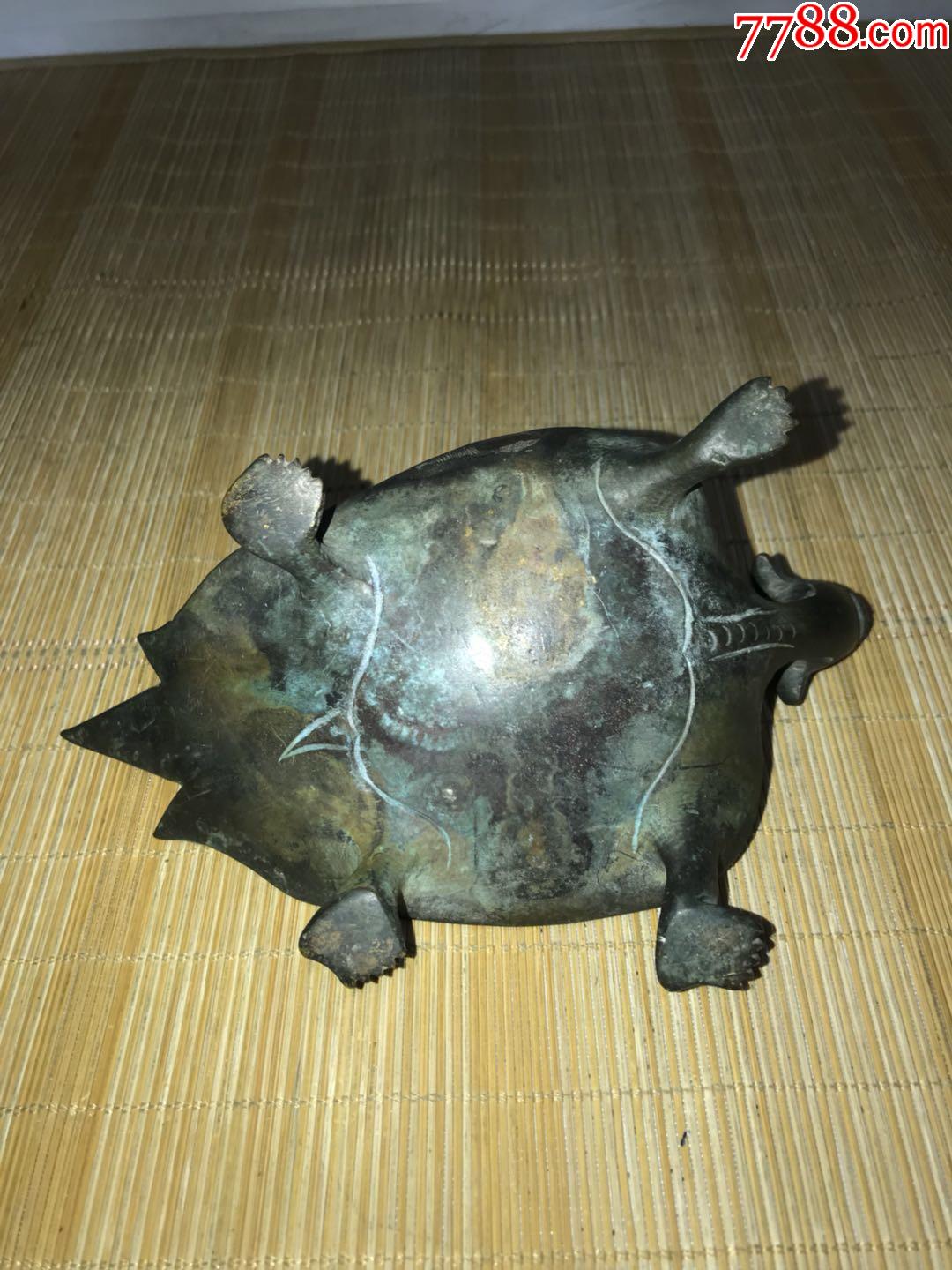 海外回流铜龟摆件