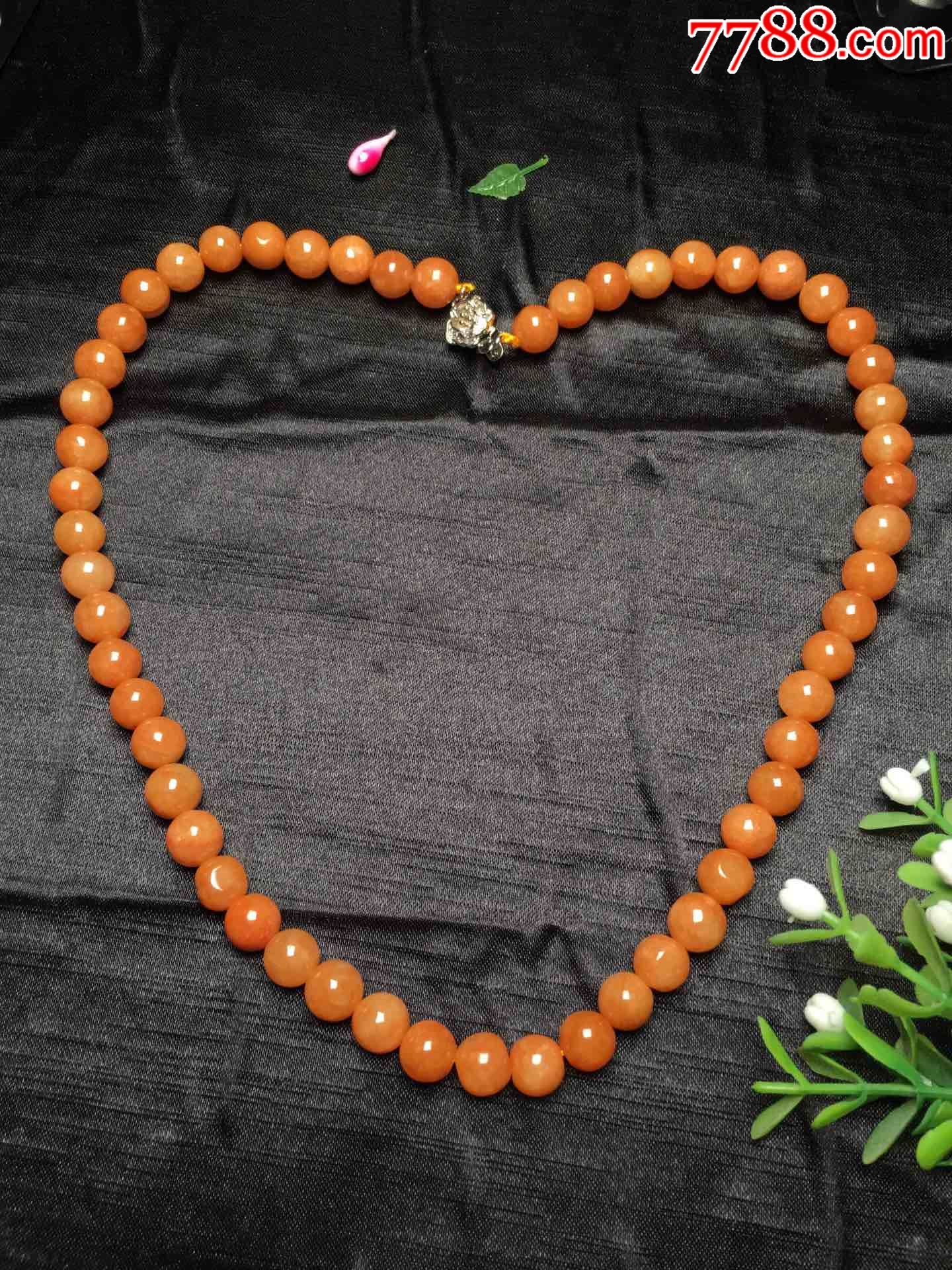 唯美天然a货翡翠红翡项链