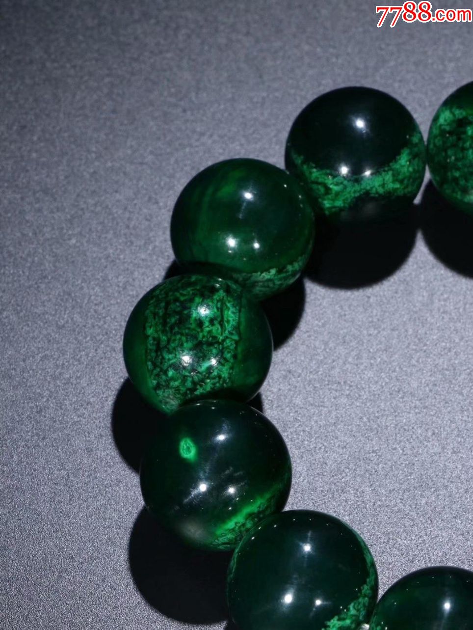 【清老虬角圆珠手串】尺寸:珠径2.0cm重98.6克.