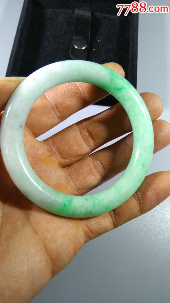清代翡翠老手镯(一口价)