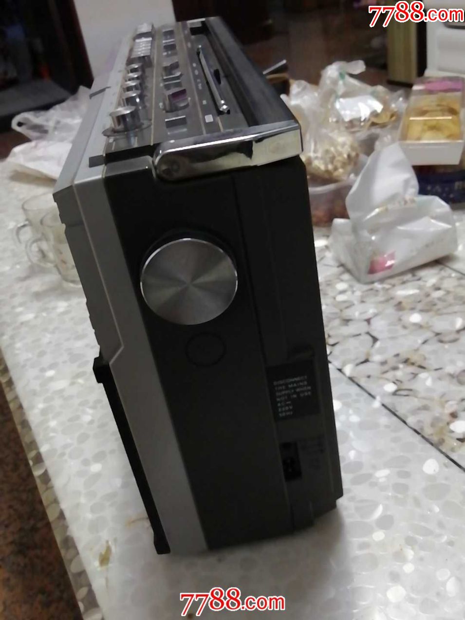 华电牌大型四喇叭双卡收录机