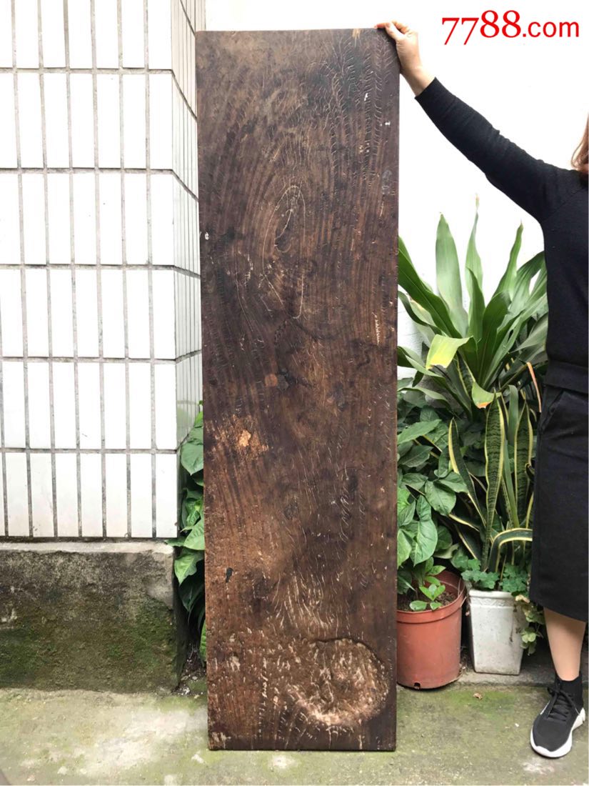 清代大片宽厚重梨木板