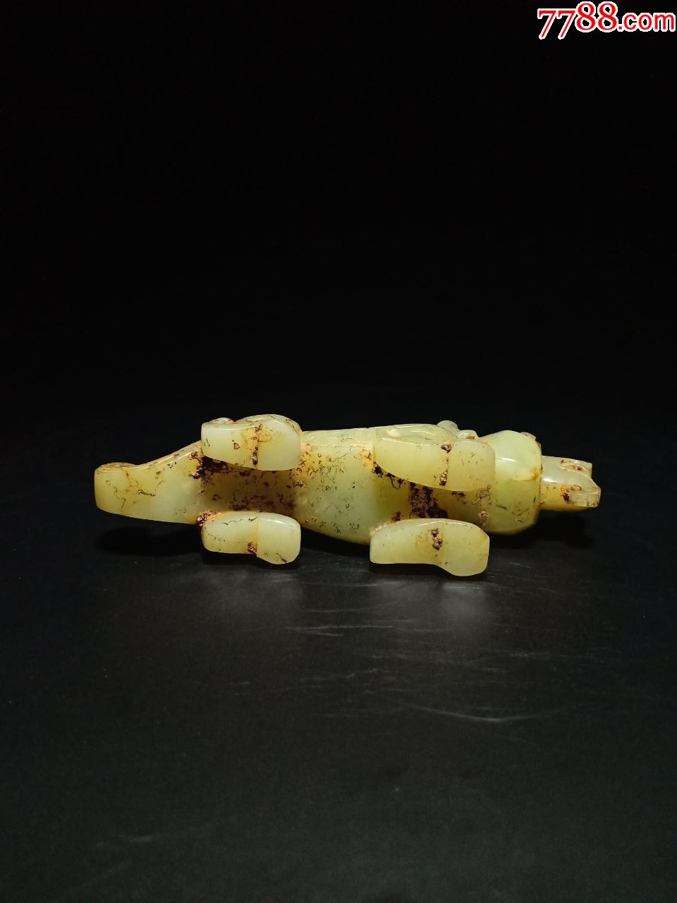 春秋早期高古玉龙玉兽摆件