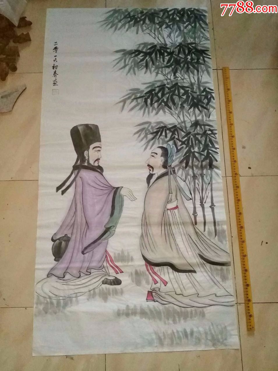 包邮一口价保证纯手工绘画人物画国画文人苏东坡四尺大尺寸