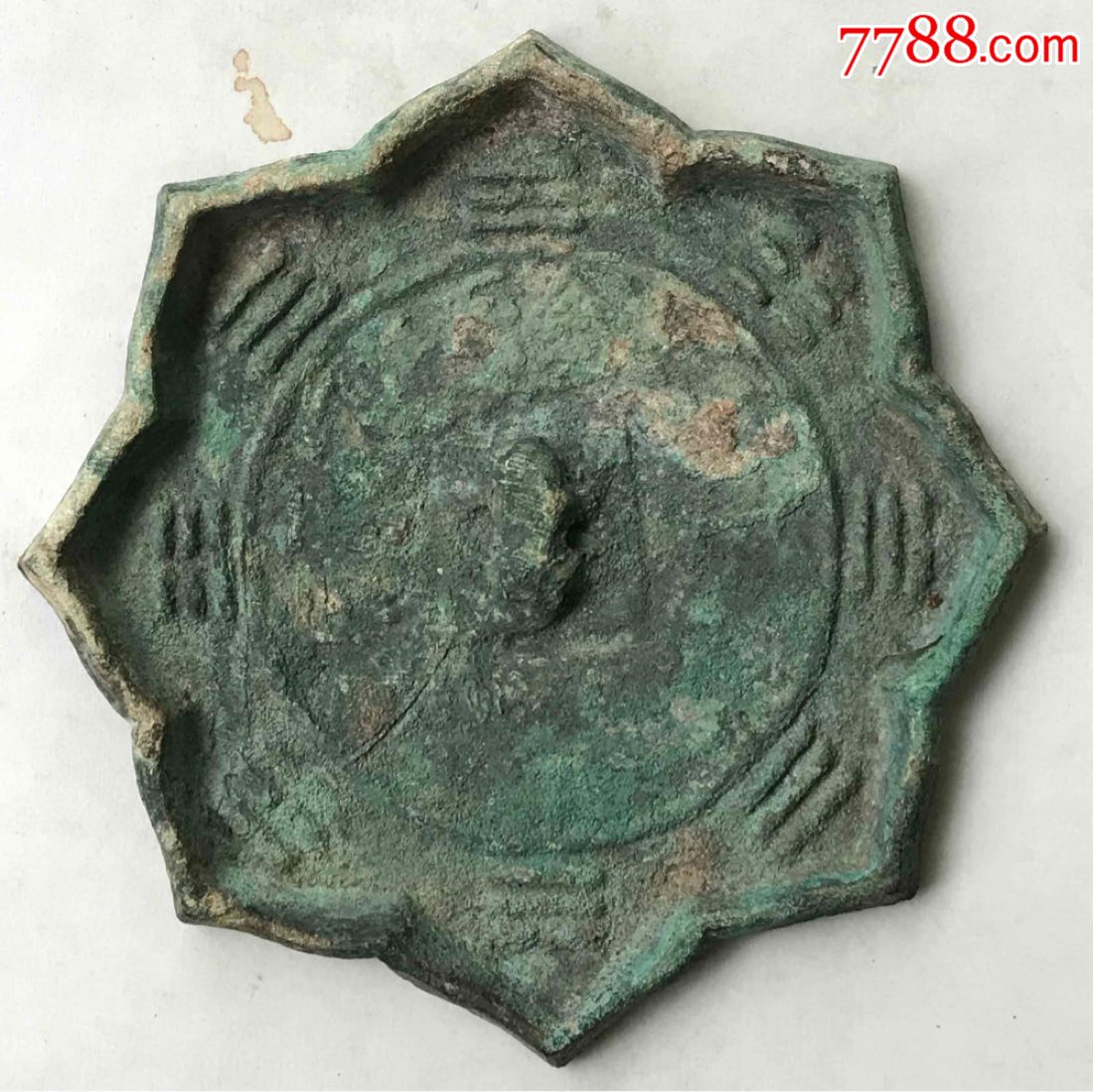 八角八卦铭文镜,铜镜_第1张_7788铜镜收藏