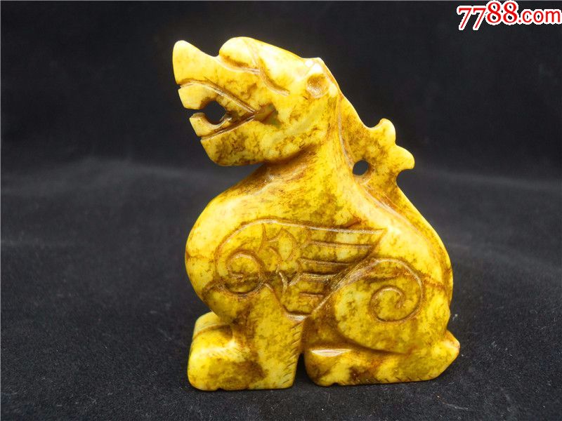 老玉古玉和田玉雕守护神兽