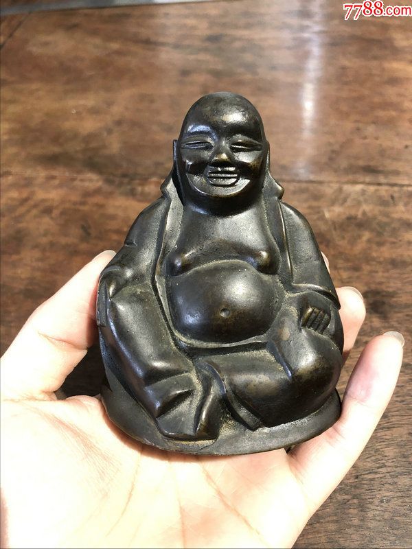 清代弥勒佛铜像