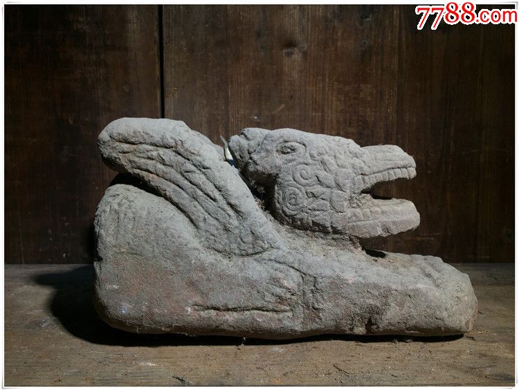 by-1281龙头石雕清代老石雕古玩古董民俗收藏尺寸:36x18x20