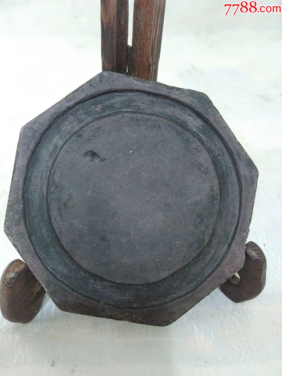 3781清代八角砚台