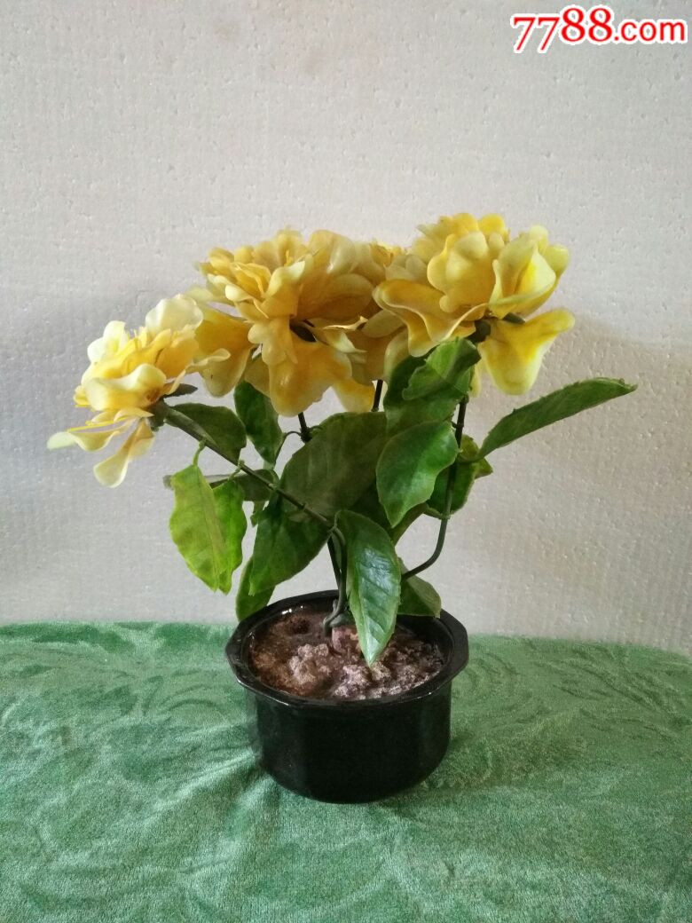 八十年代老库存国货怀旧收藏塑料花盆景-价格:98元-se64650676-其他收