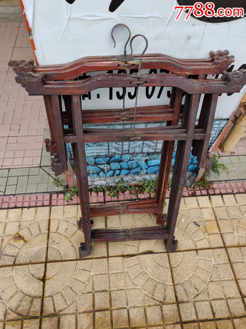 杂木老宫灯一对