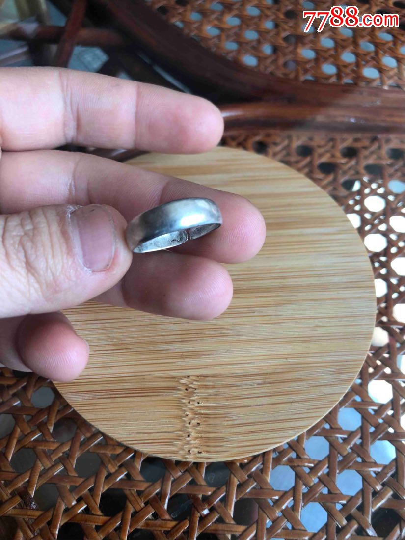 民国老天宝银楼银戒指