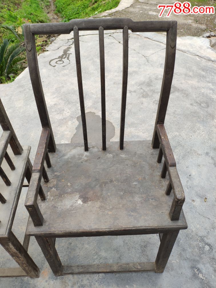 民国古董椅子圈椅太师椅一对