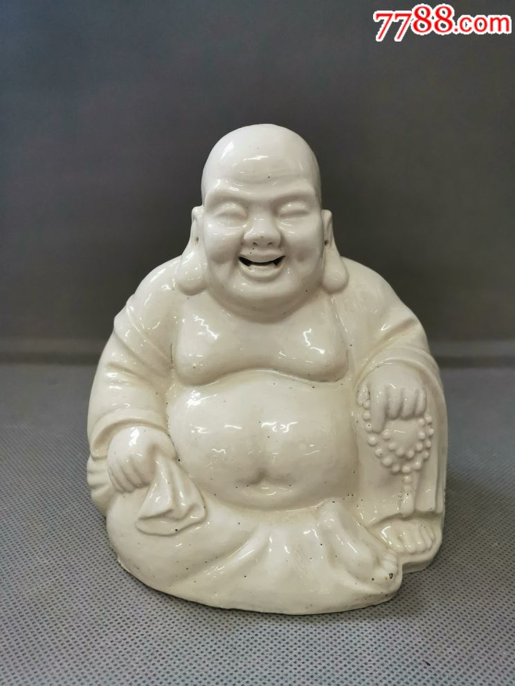 民国白瓷佛像高16厘米宽145厘米全品