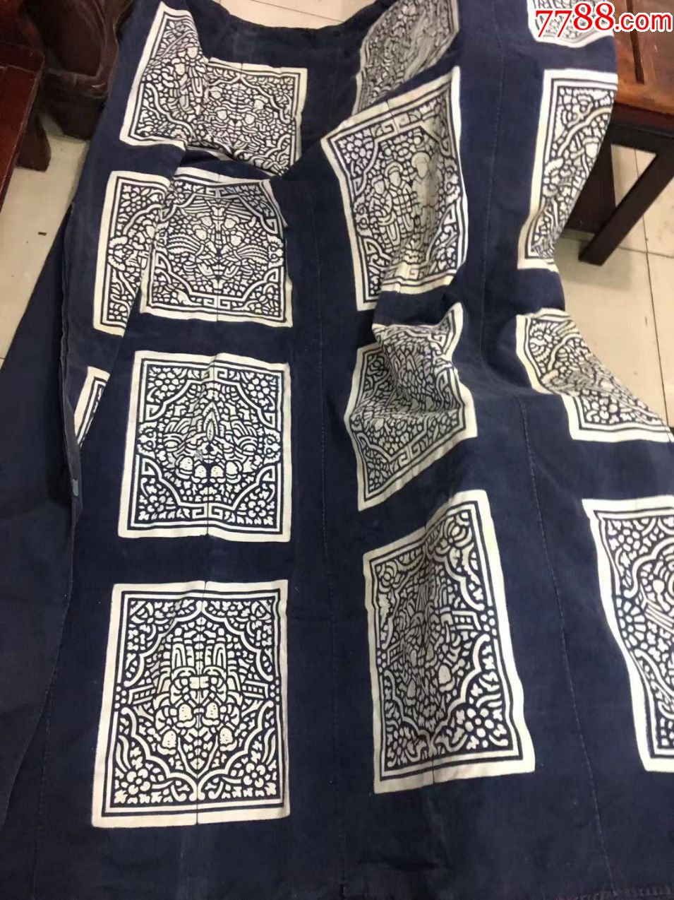 民国时期老(人物花纹)被套