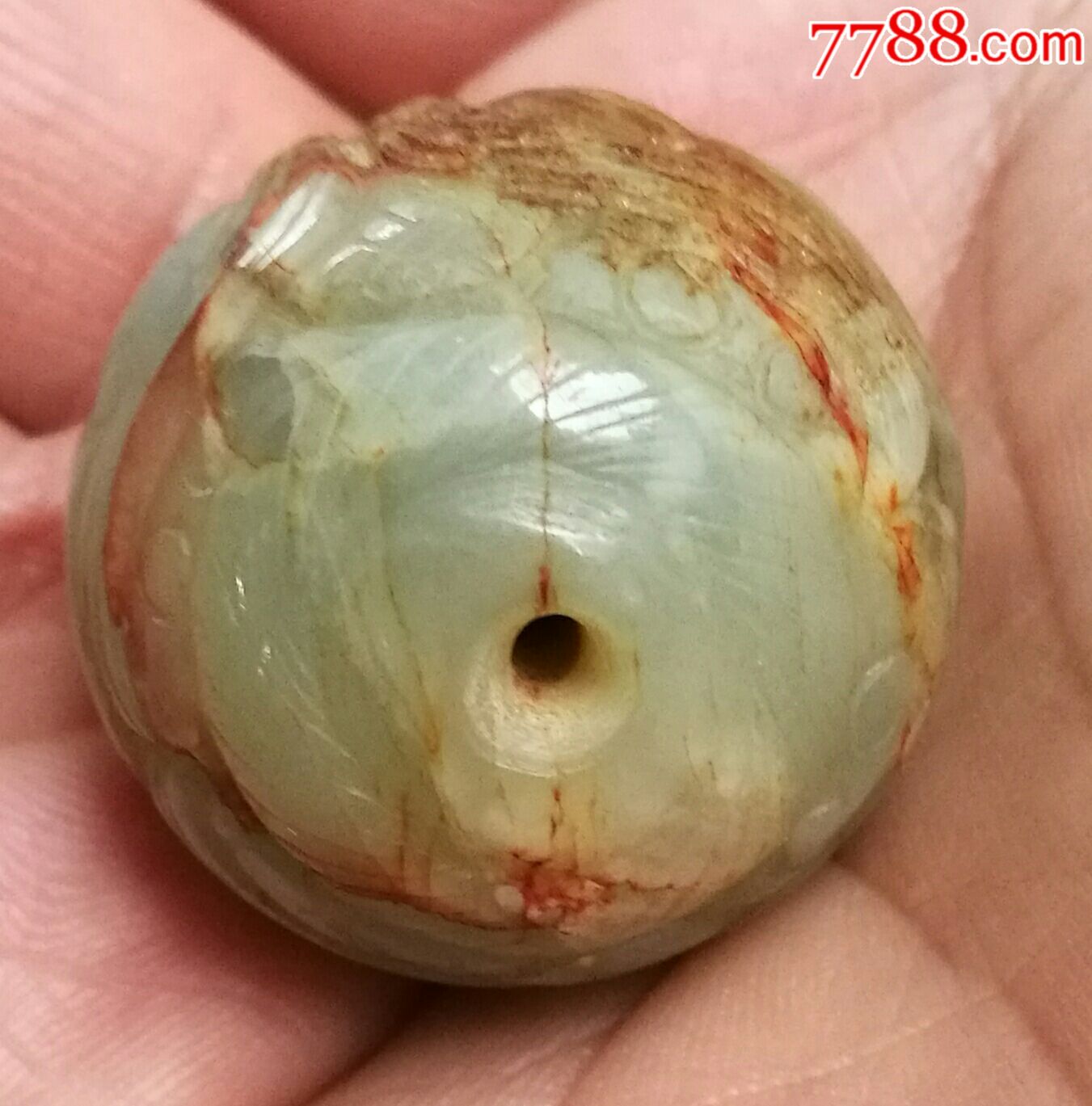 饕餮纹高古玉老珠子