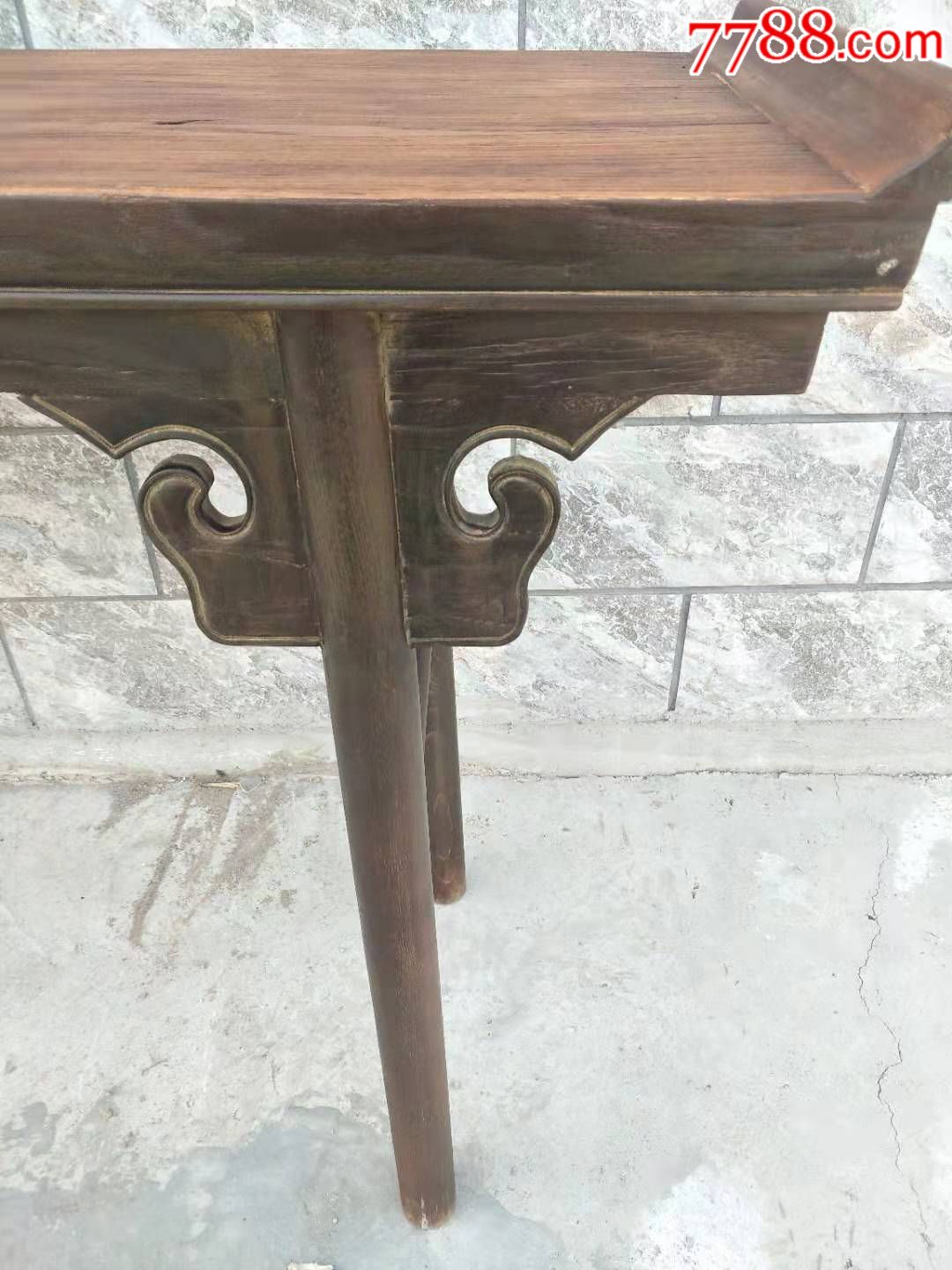 清代,榆木条案,品像见图.