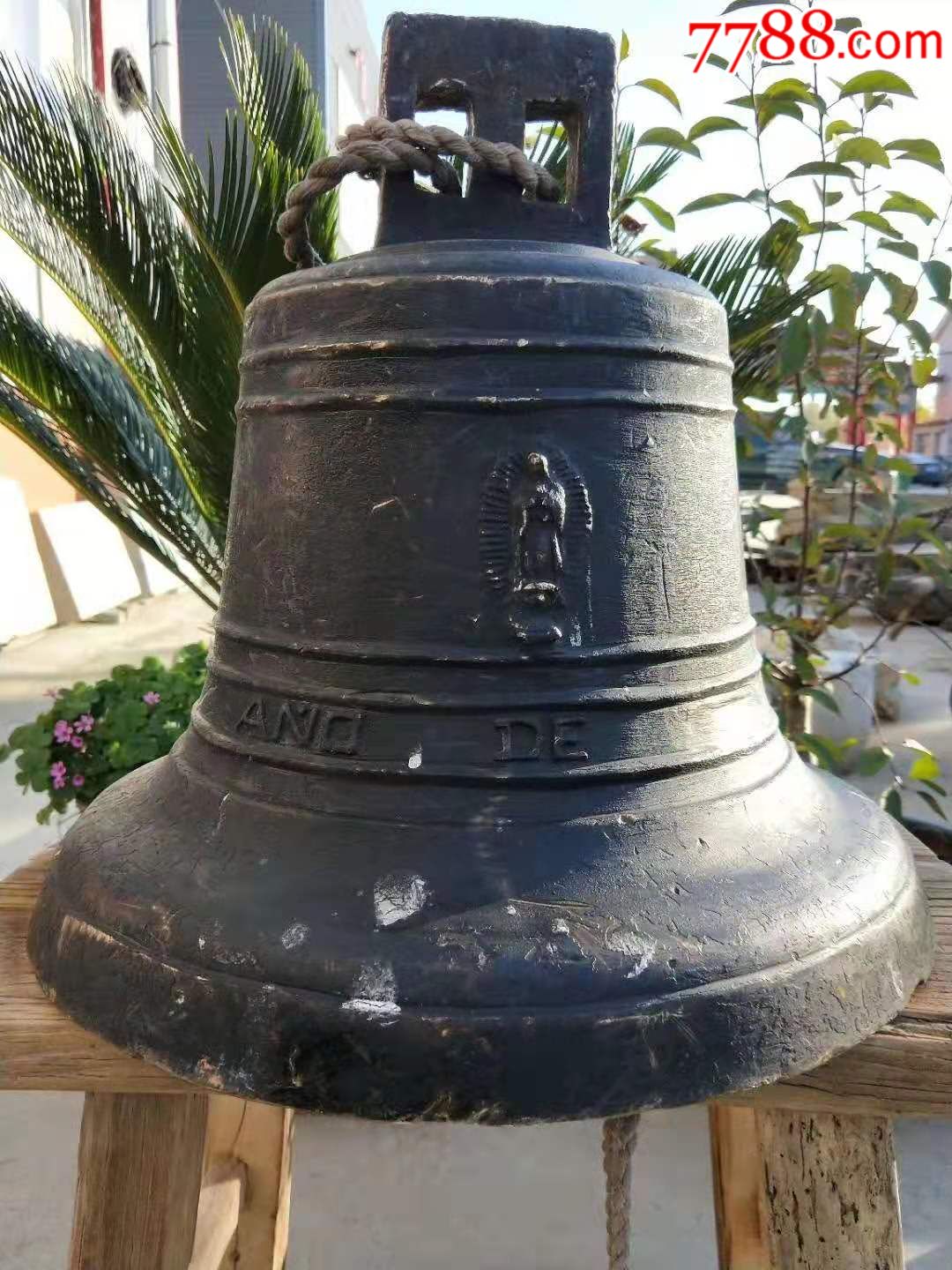 清代大铜钟铜铃铛老船用品宗教用品