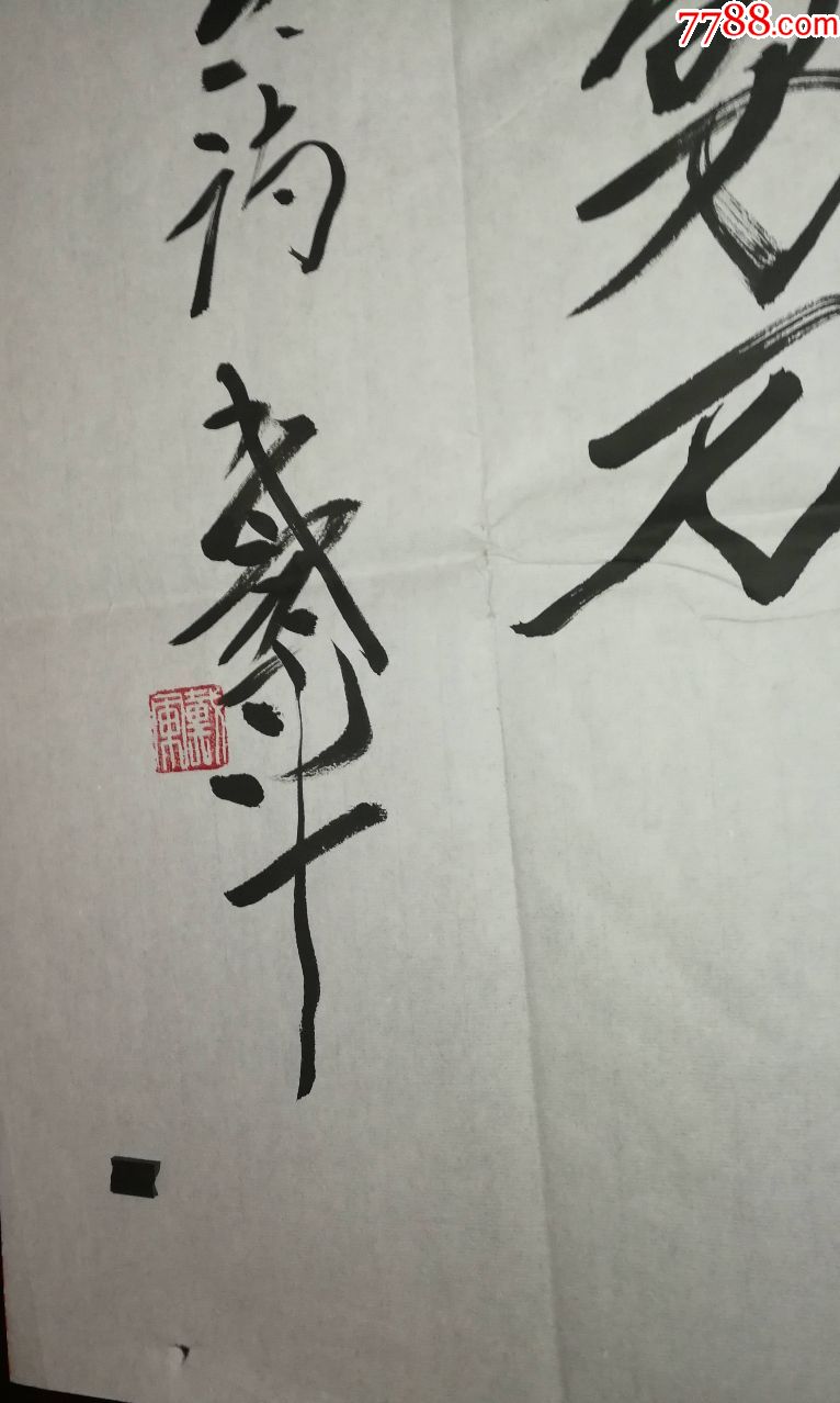 书法家戴军老师书法作品(画片带一本简介)尺寸137公分×69公分