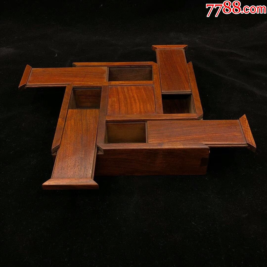 花梨木机关盒