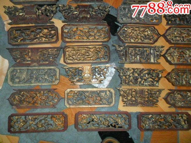 木雕花板44塊_價(jià)格1500元【瑞楓貨廊】_第1張_7788收藏__收藏?zé)峋€