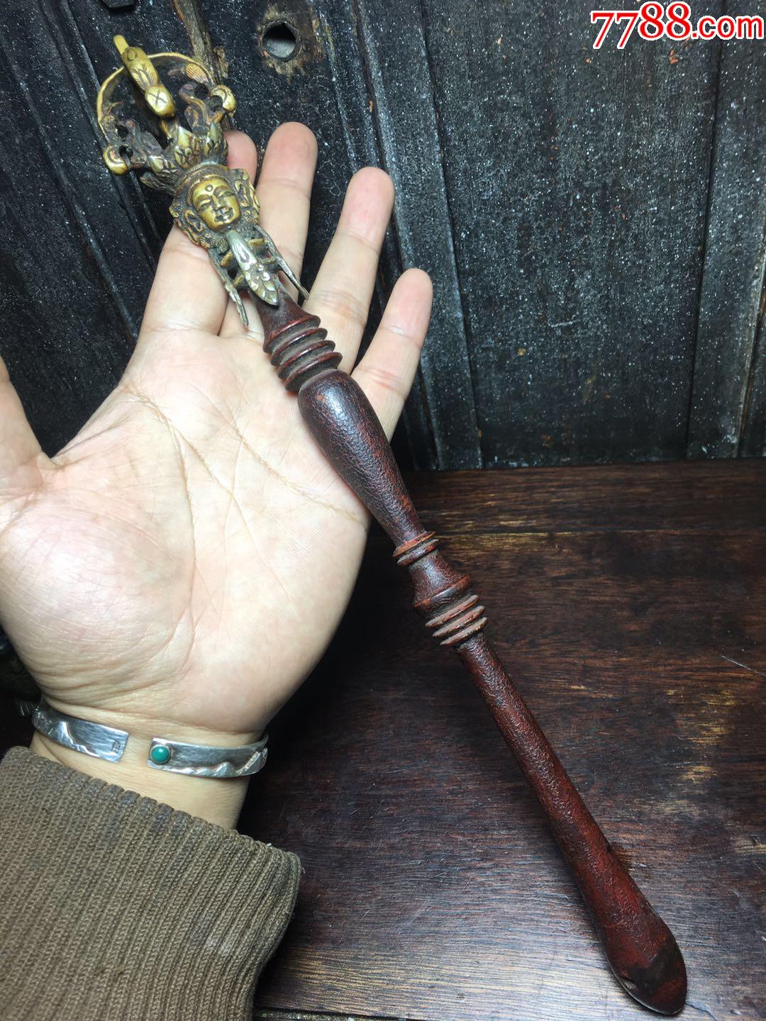 晚清民国法器降魔杵,长32厘米,器型少见.