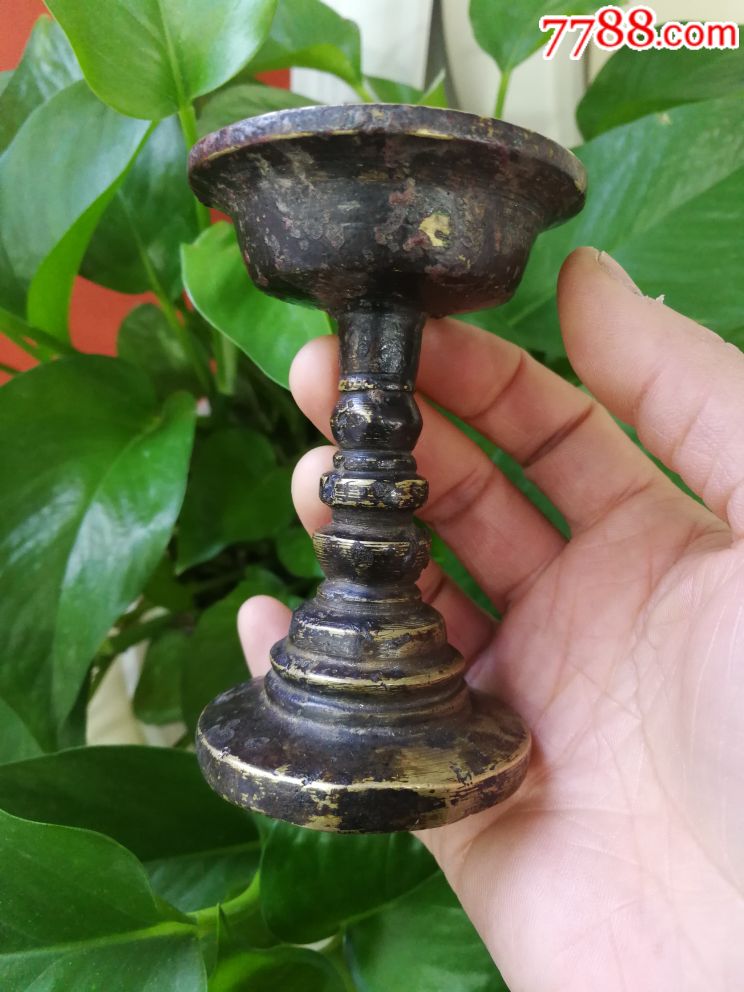清代藏传铜油灯
