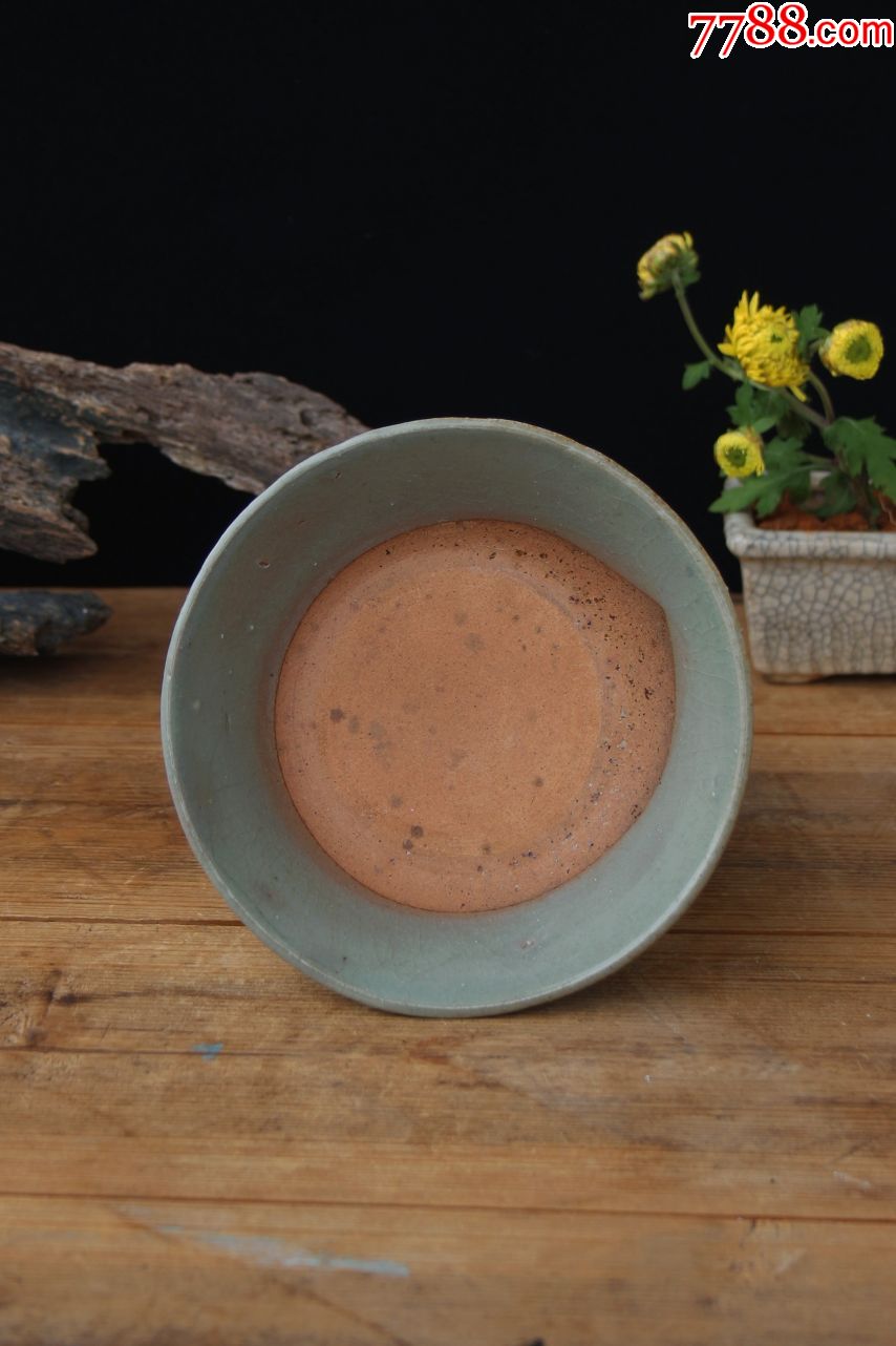 宋元青釉叠烧碗