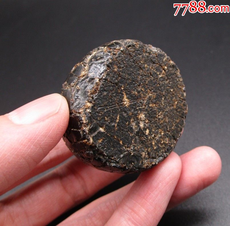 包老包真一块清代黑色蜜蜡翳珀