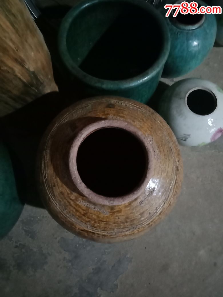 清代铜钱纹罐子