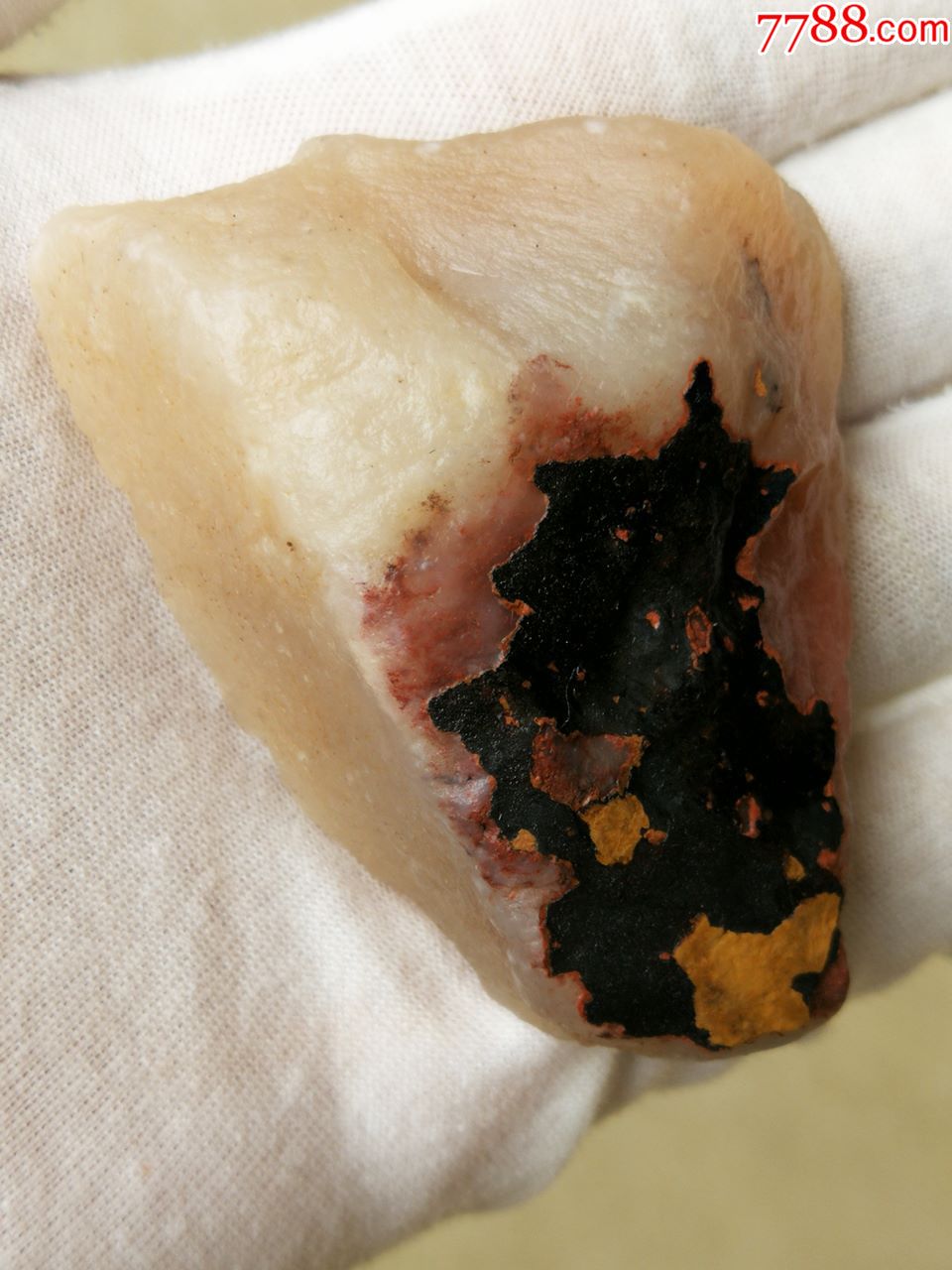 80g高山桃花冻原石(油腻老料)