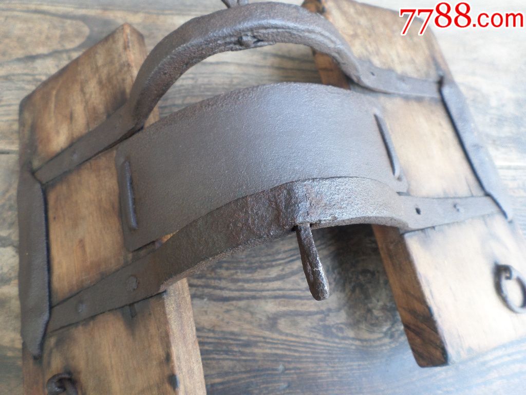 古玩杂项老铁器木器民俗老旧牲畜驾驭缰绳索套用具骑马鞍毛驴鞍子