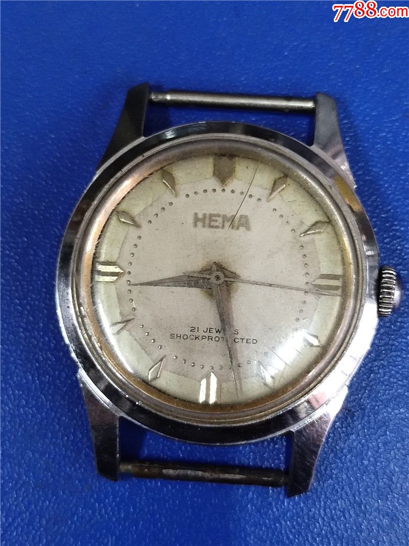 少见特殊盘瑞士黑马男机械表-手表/腕表-7788收藏