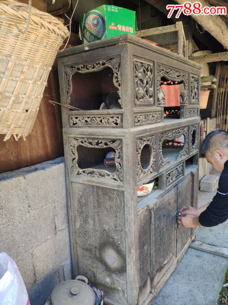 清代湘西木雕老橱柜古董橱柜
