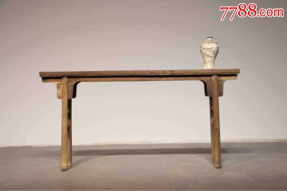 明式小香案独板木质榆木尺寸1693485完整
