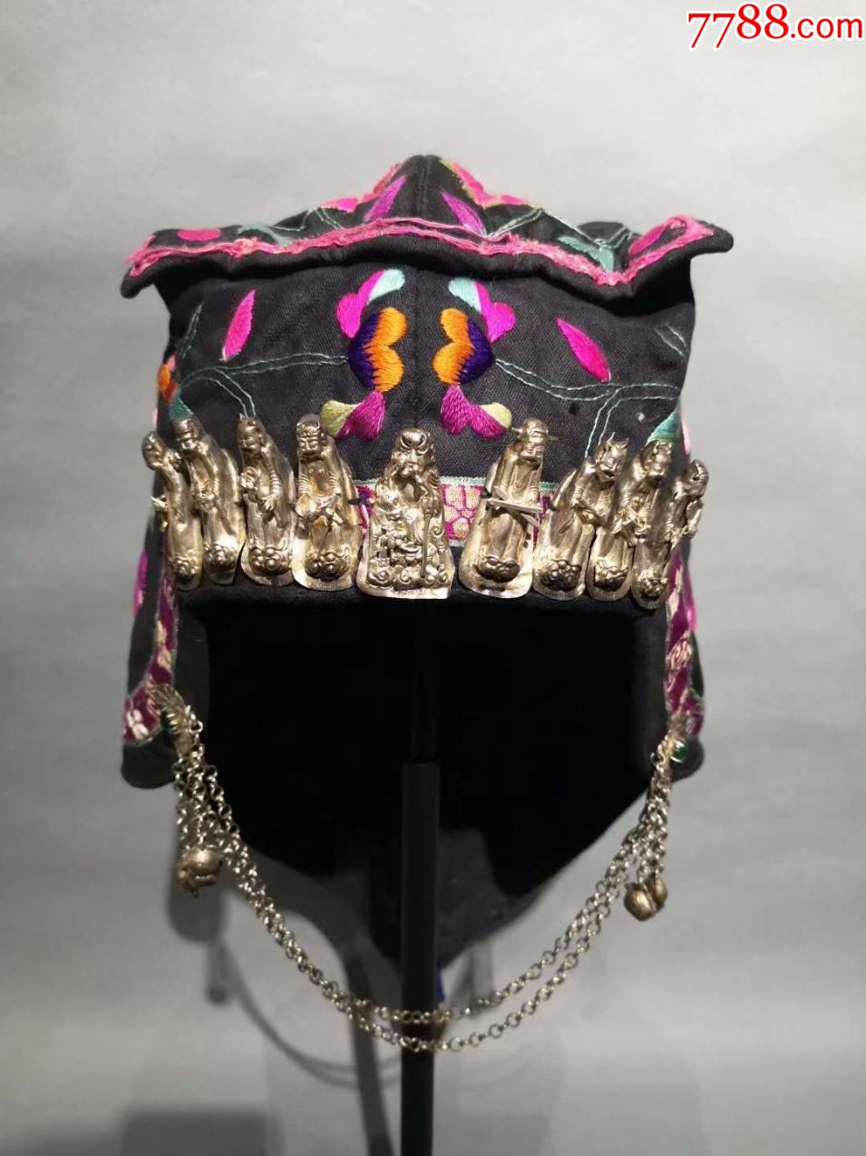 清客家银饰帽子